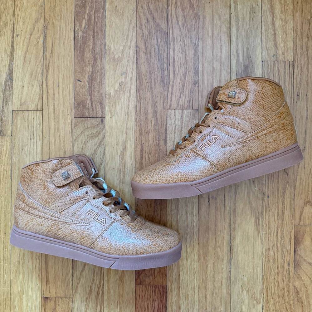 Fila Tan High-Top Sneakers